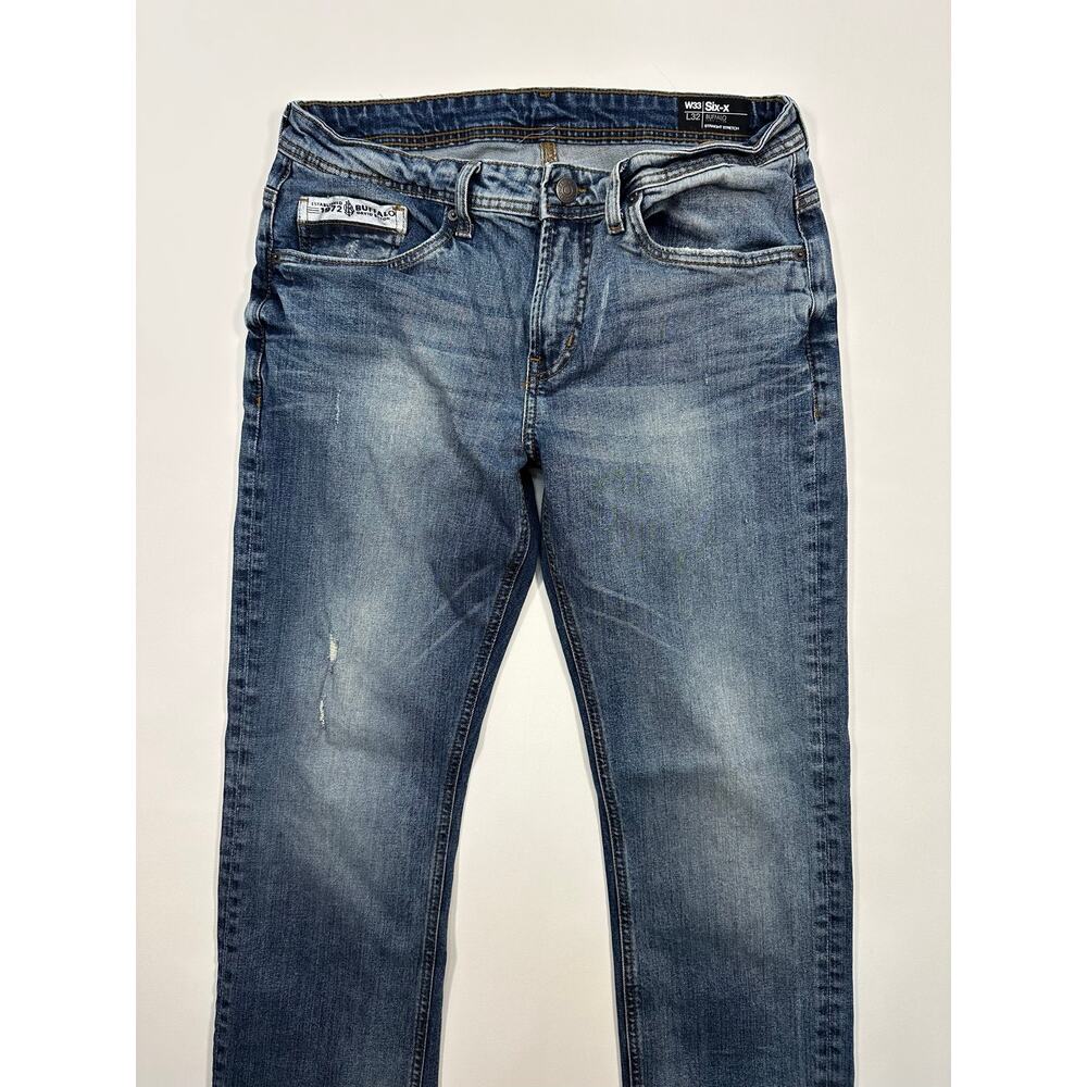 Buffalo David Bitton Six-X Straight Stretch Denim Jeans Size 33 x 32 - Picture 5 of 7